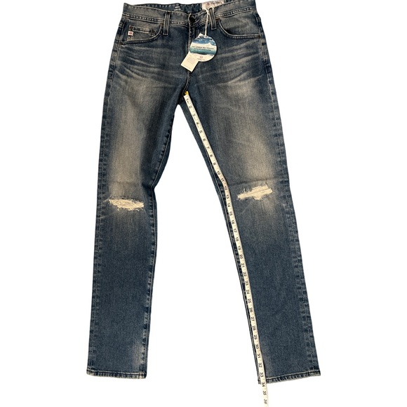 Ag Adriano Goldschmied men’s Tellis modern slim jeans 30x34 distressed NWT - Picture 9 of 16